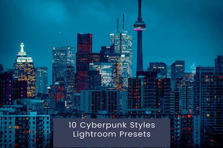FreePsdVn.com 2302181 PRESET 10 cyberpunk styles lightroom presets cneg3kh cover