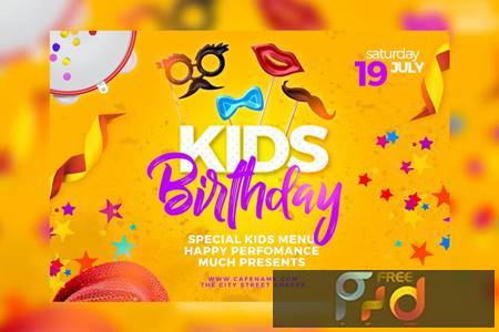 Kids Birthday Flyer 88TD36X 1