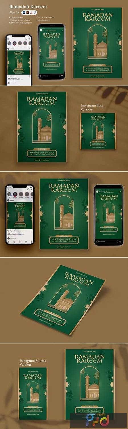 Aziza - Ramadan Kareem Flyer Set EV5YJNG 1