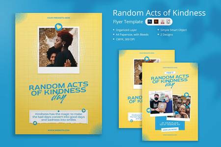 FreePsdVn.com 2302224 TEMPLATE bain random acts of kindness day flyer 7v48jch cover