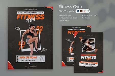 FreePsdVn.com 2302234 TEMPLATE dotho fitness gym flyer cpvce32 cover