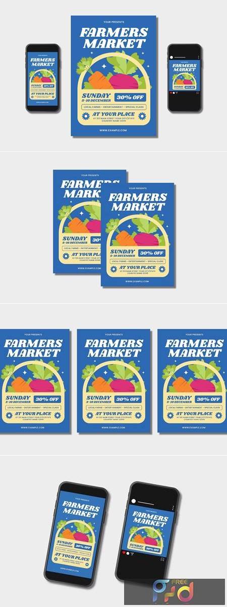 Farmers Market Flyer Set S2FHEVX 1