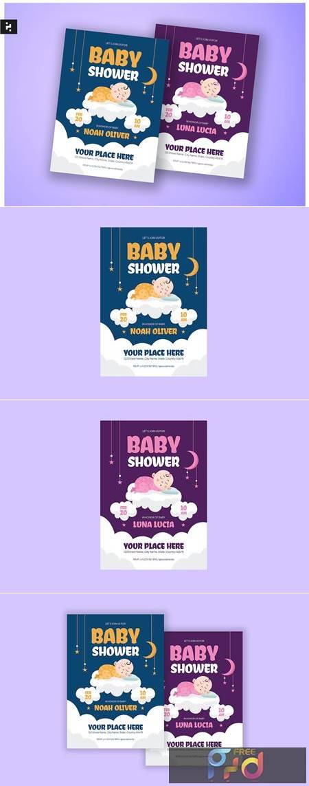 Cute Baby Shower Invitation Template PK5XAN8 1