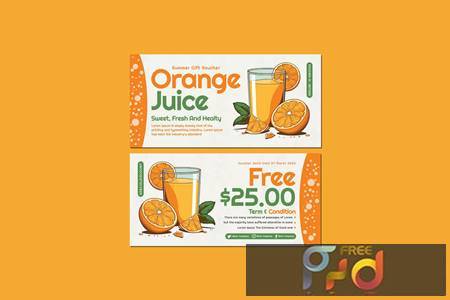Orange Juice Gift Voucher VC9NENX 1