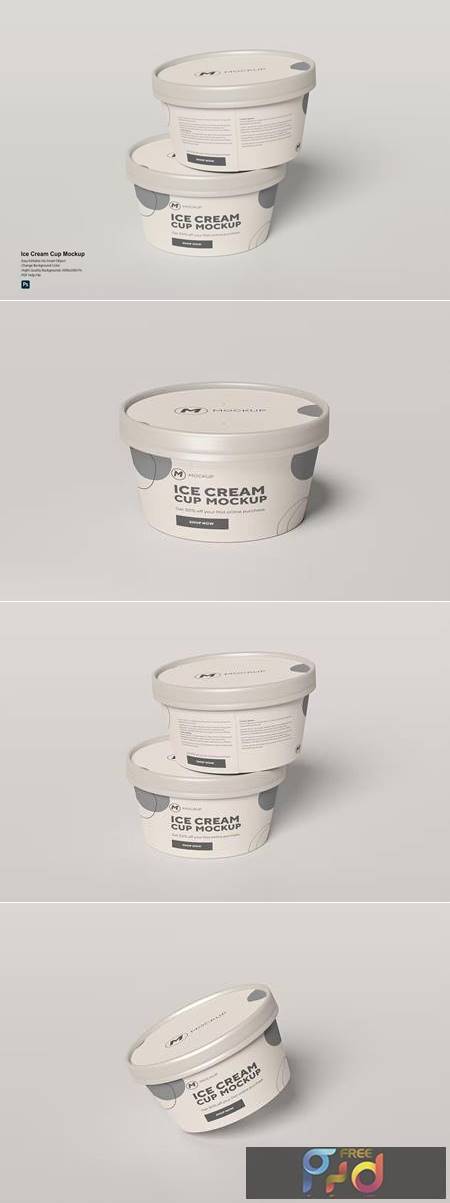 Ice Cream Cup Mockup NS88EWR 1