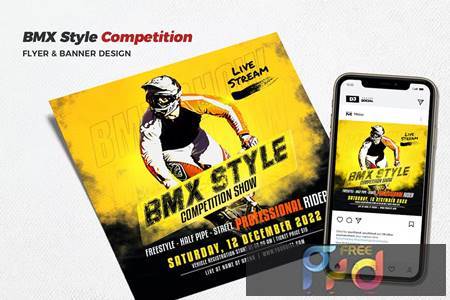 BMX Style Competition Flyer H32LD9A 1