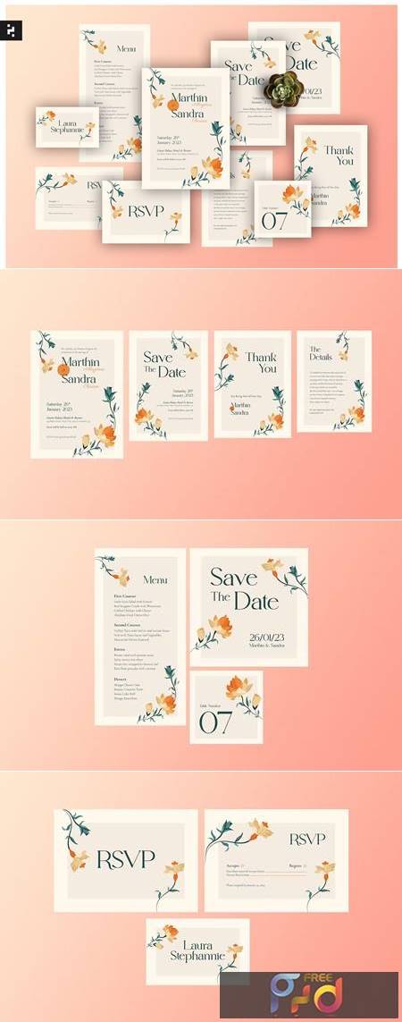 Clean Floral Wedding Suite HLY2VQW 1