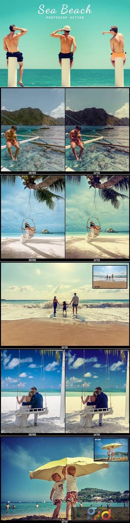 Sea Beach - Photoshop Action ZE5A63N 1