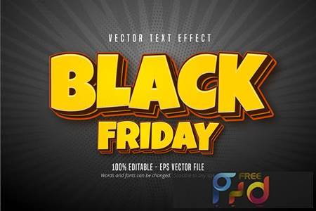 Black Friday - Editable Text Effect, Font Style 9Y7J4F8 1
