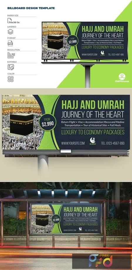 Hajj and Umrah Billboard Template B883JHB 1