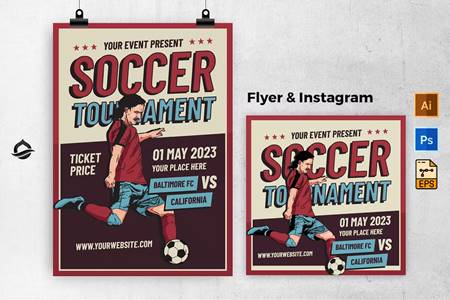 FreePsdVn.com 2303122 TEMPLATE soccer tournament flyer instagram post 7jq8d2j cover