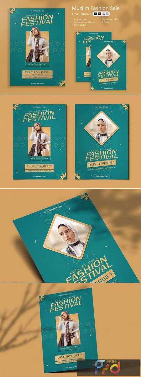 Nuruma - Muslim Fashion Sale Flyer GLUQDMW 1