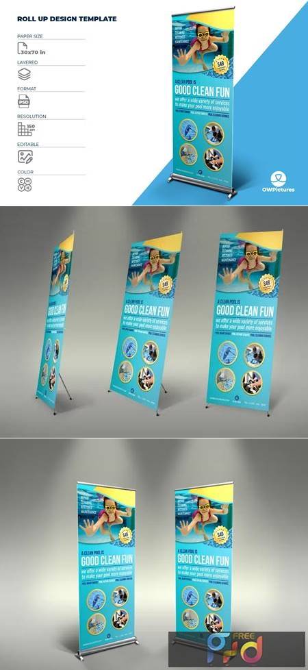 Swimming Pool Cleaning Service Signage Template CYU5QLJ 1