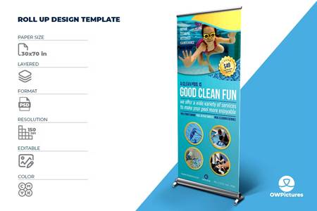 FreePsdVn.com 2303158 TEMPLATE swimming pool cleaning service signage template cyu5qlj cover