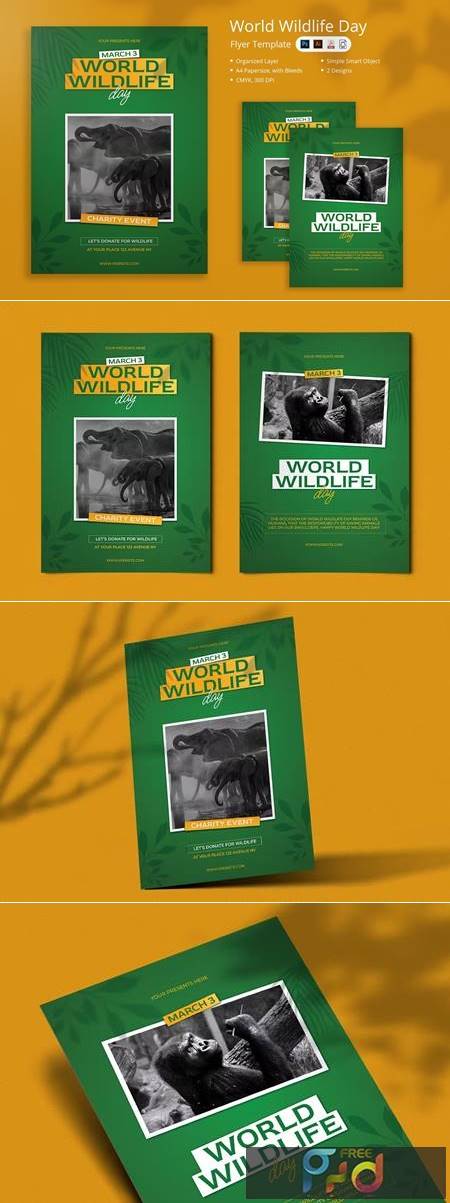Gajan - World Wildlife Day Flyer WTRHEFJ 1