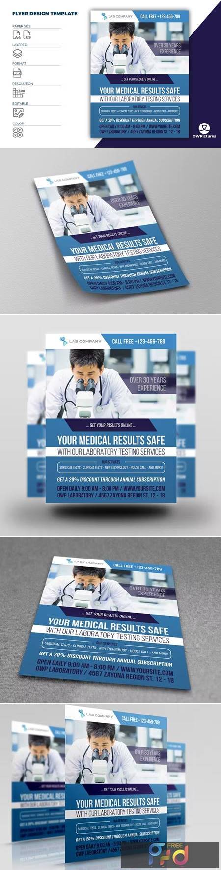 FreePsdVn.com 2303219 TEMPLATE medical laboratory flyer template ef7nv46