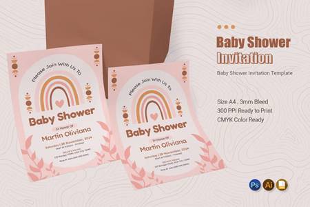FreePsdVn.com 2303242 TEMPLATE baby shower invitation czca7j9 cover