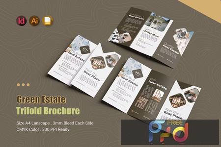 FreePsdVn.com 2303350 TEMPLATE green estate trifold brochure bpnj3z8