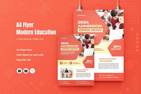 Freepsdvn.com 2304005 Template Modern Education Flyer Zezd9nk Cover