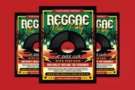 Freepsdvn.com 2304087 Template Reggae Music Event Flyer Tr3bwam Cover