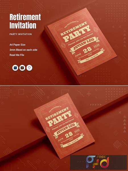 Retirement Party Invitation TETFN4X 1