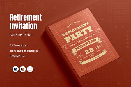 Freepsdvn.com 2304089 Template Retirement Party Invitation Tetfn4x Cover