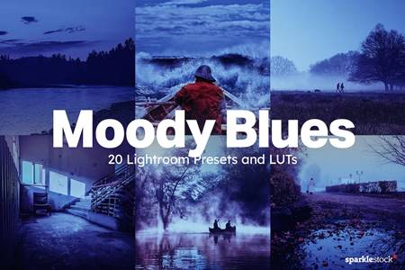 Freepsdvn.com 2304097 Preset 20 Moody Blues Lightroom Presets And Luts Apqe4z7 Cover