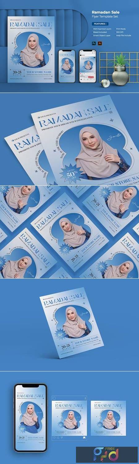 Ramadan Sale Flyer Template LADK8EV 1