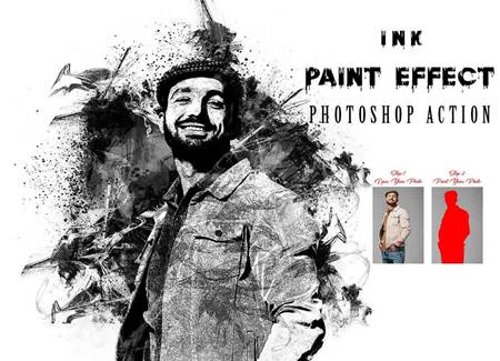 Freepsdvn.com 2304271 Action Ink Paint Effect Photoshop Action 13423281 Cover