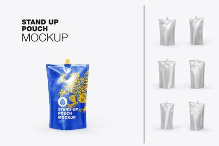 Freepsdvn.com 2304299 Mockup Set Liquid Stand Up Pouch Mockup R5lxeuk Cover