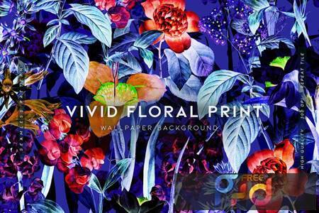 Vivid Floral Print HMEQ5GS 1