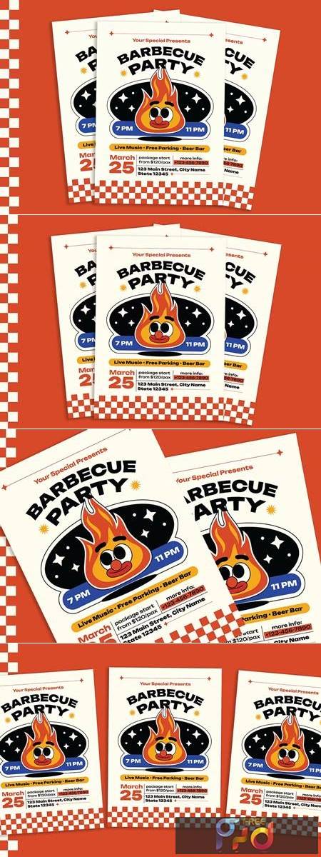 Barbecue Party Flyer PA9XNDB 1
