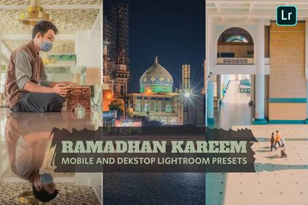 Freepsdvn.com 2305097 Preset Ramadhan Kareem Lightroom Presets Dekstop Mobile Ezh4xt6 Cover