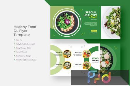 Healthy Food DL Flyer VEG7UKC 1