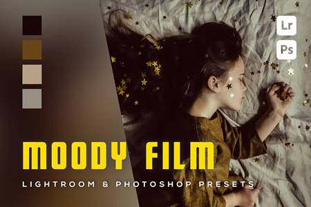 Freepsdvn.com 2305190 Preset 6 Moody Film Lightroom And Photoshop Presets X8afj7x Cover