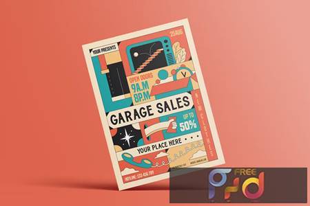 Garage Sale Flyer 9Q79MHK 1