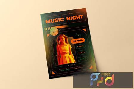 Music Night Party Flyer JQ329ZM 1