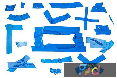 18 Blue Plastic PVC Tape Overlay Texture 3SRD4AG 1