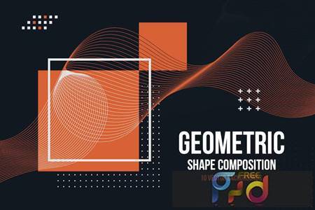 Futuristic Geometric Shape Composition Backgrounds PCHMHXW 1