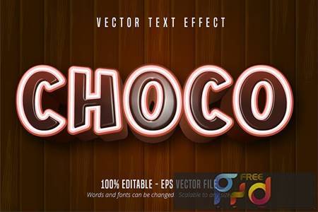 Choco - Editable Text Effect, Font Style VGCNLGV 1