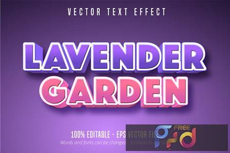Lavender Garden - Editable Text Effect, Font Style 6K4V752 1