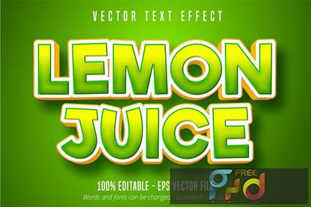Lemon Juice - Editable Text Effect, Font Style CXXBPV6 1