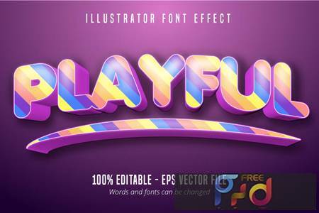 Playful - Editable Text Effect, Font Style MSJ23RV 1