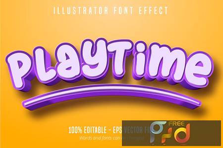 Playtime - Editable Text Effect, Font Style AERNLF6 1