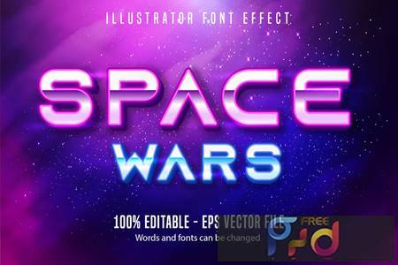 Space Wars - Editable Text Effect, Font Style 7HV7AYP 1