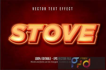 Stove - Editable Text Effect, Fire Font Style QA75L79 1