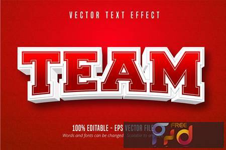 Team - Editable Text Effect, Sport Font Style ZVGAZ5Y 1