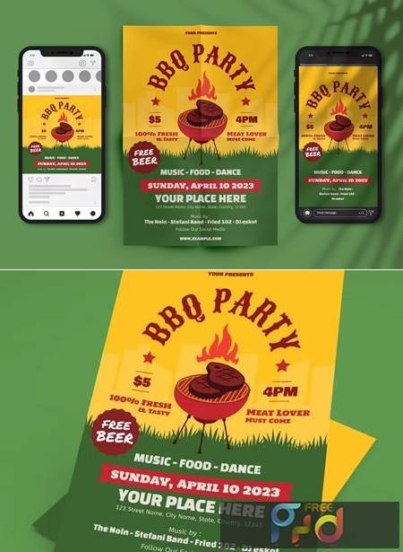 BBQ Party Flyer Set SEY94AN 1