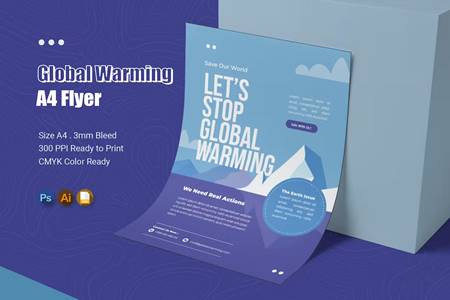 FreePsdVn.com 2305363 TEMPLATE global warming flyer s8pwbuc cover