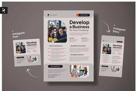 FreePsdVn.com 2305393 TEMPLATE business services corporate flyer wtzqjav cover